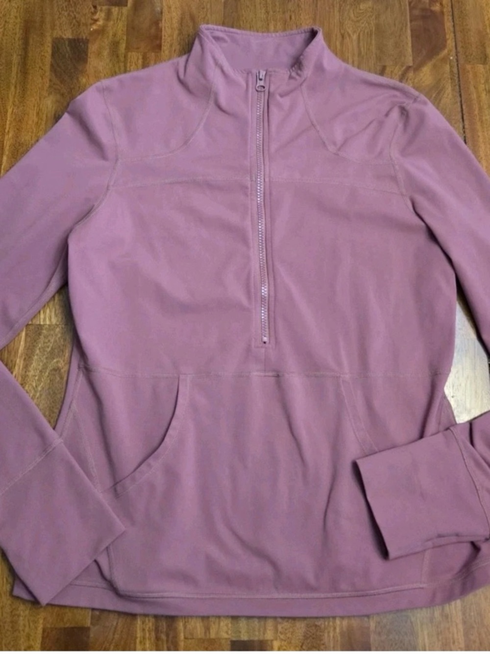 ZYIA Mauve Half-Zip Pullover Jacket